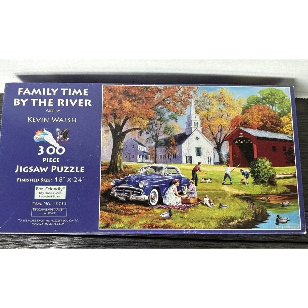 300 Piece Puzzles Fall Horses Family But N’ Pieces Lot of 2